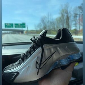 Kids Black and Silver Sneakers